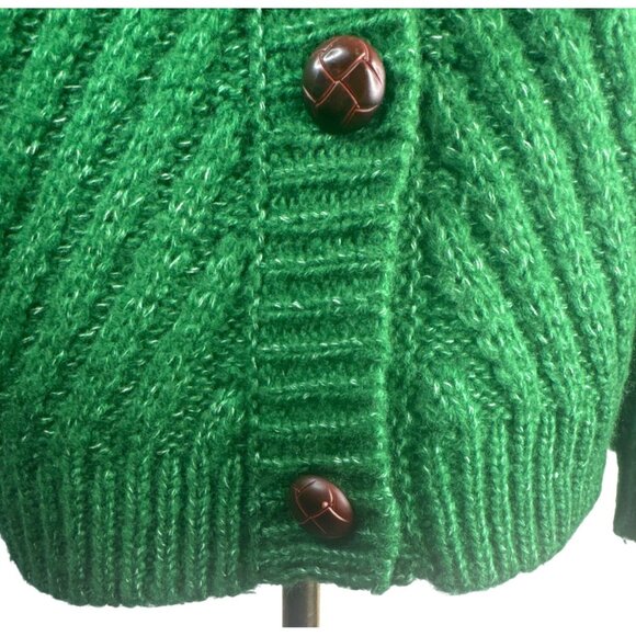 2/$30 Forever 21 XS  Green Chevron Knit Cardigan - Picture 9 of 13